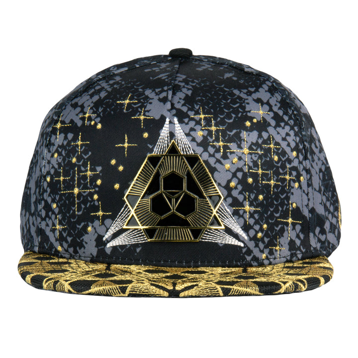 Celestial Serpent V2 Black Snapback Hat