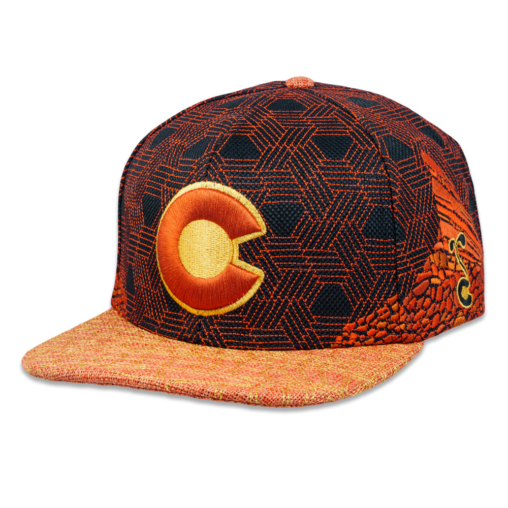 Red Rocks V4 Black Fitted Hat