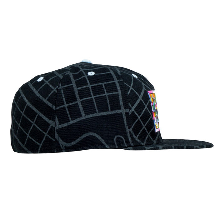 710 Ashbury - Gorro ajustado negro con mosaico