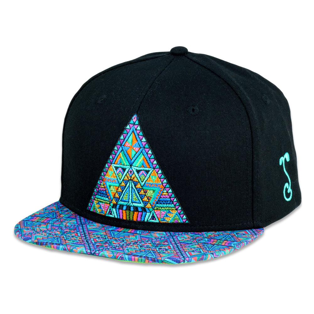 Chris Dyer DMT Triangles Black Snapback Hat