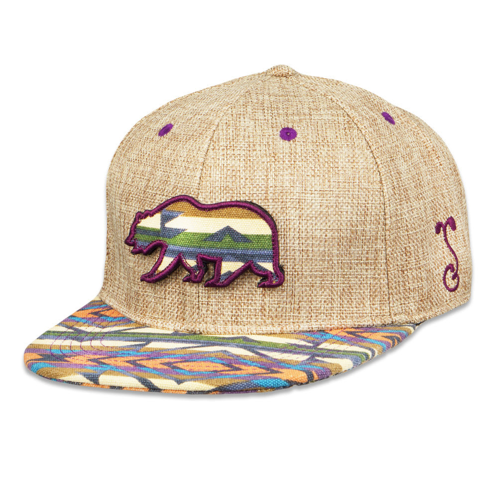 Removable Bear Tan Saguaro Fitted Hat