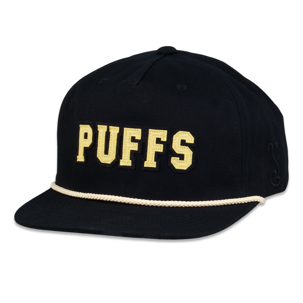 Puffaloes Puffs Unstructured Black Zipperback Hat