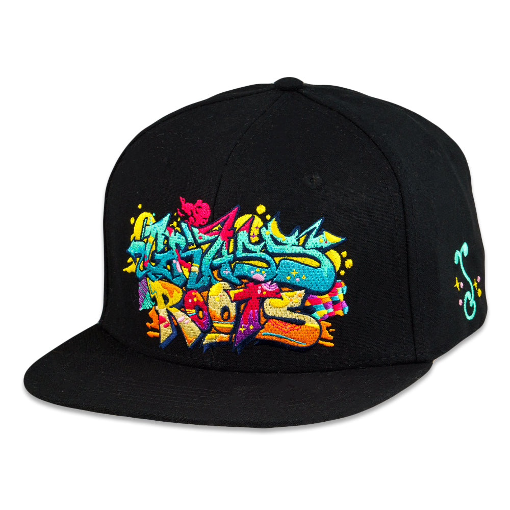 Nicko Handstyle Black Snapback Hat