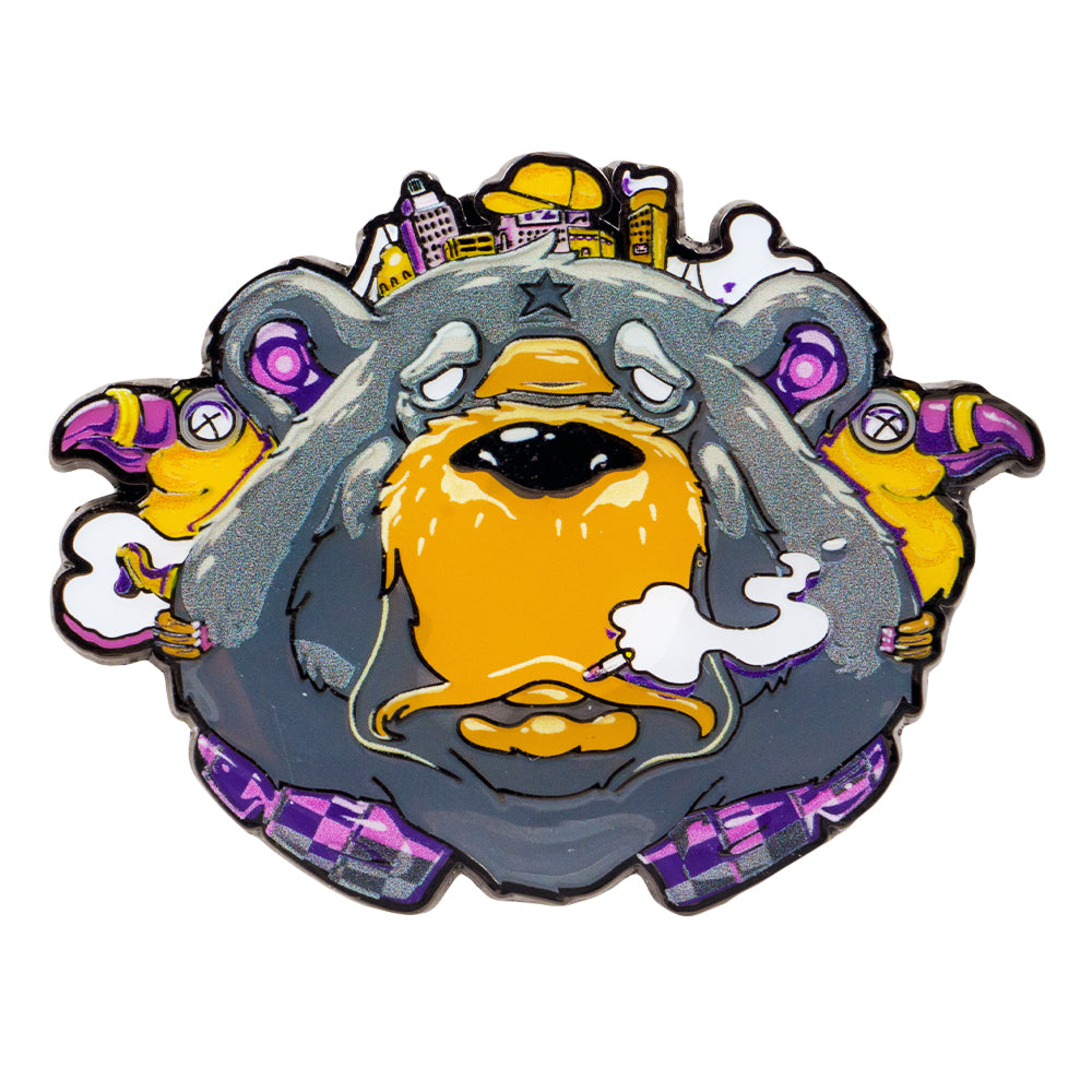 Tarbox Bear Purple Pin
