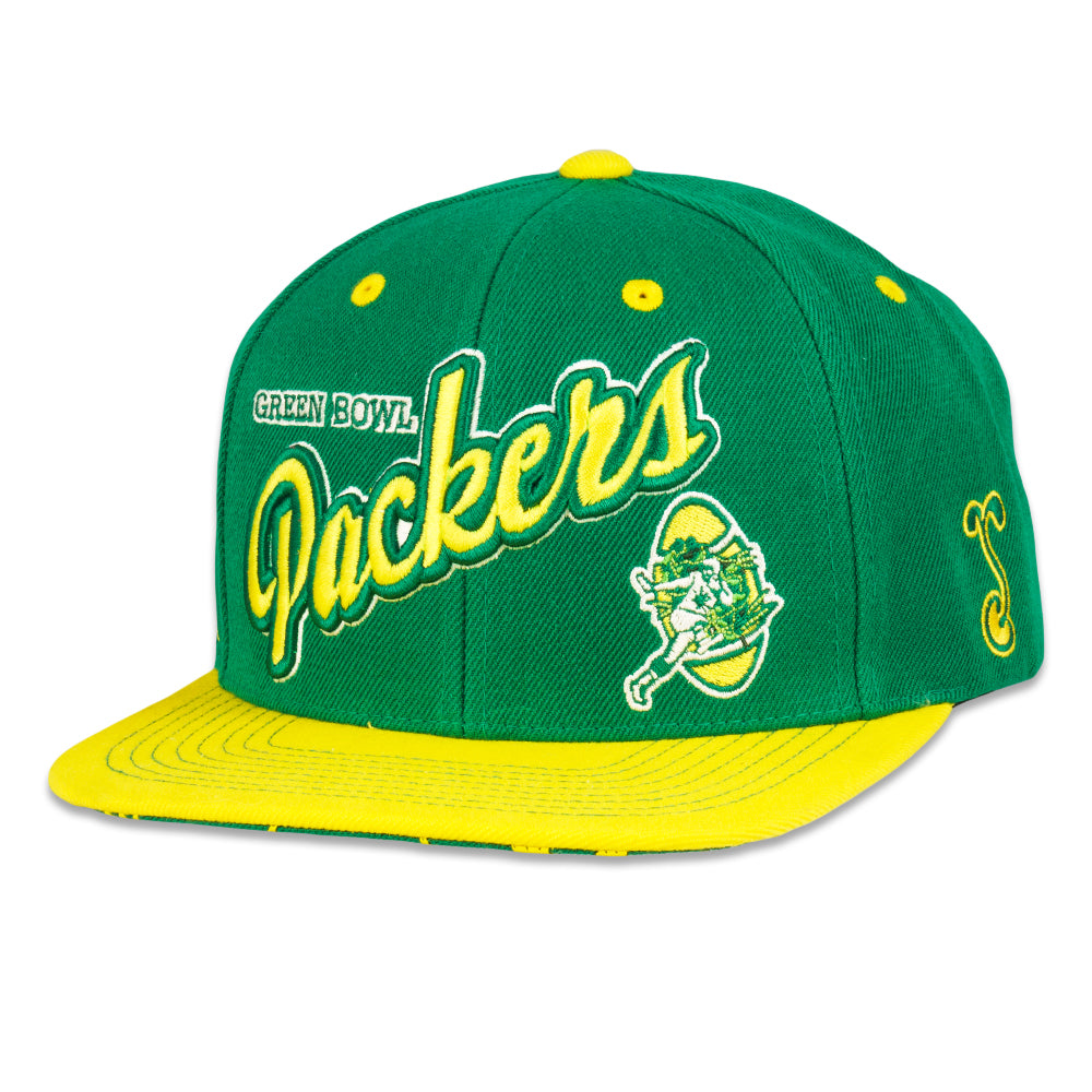 Green Bowl Packers Green Snapback Hat