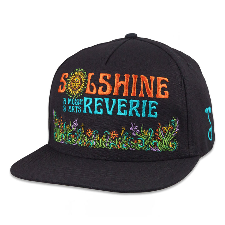 Gorra negra con cierre a presión Solshine Reverie