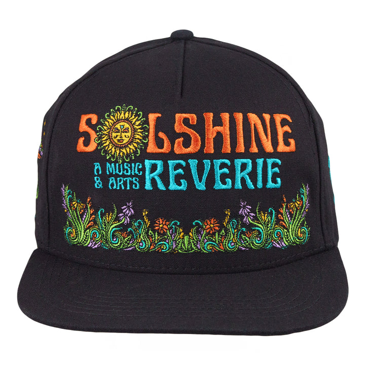 Gorra negra con cierre a presión Solshine Reverie