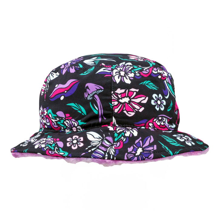 Ellie Paisley Bear Fur Reversible Bucket Hat