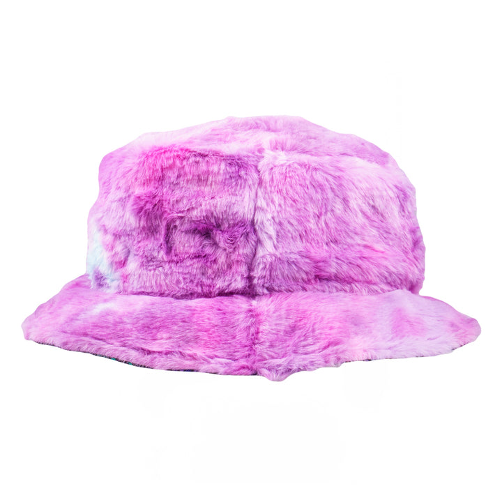 Ellie Paisley Bear Fur Reversible Bucket Hat