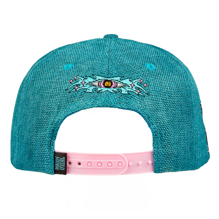 Gorra con visera ajustable color turquesa Sunshine de Maddy O'Neal