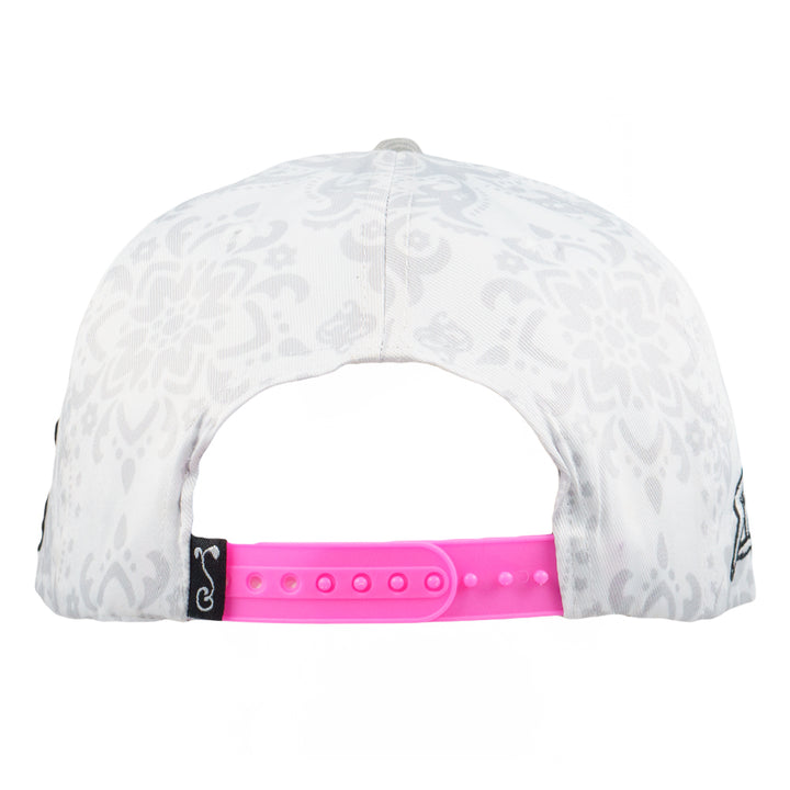 Gorra blanca con estampado de gato y estampado de cachemira Stylust