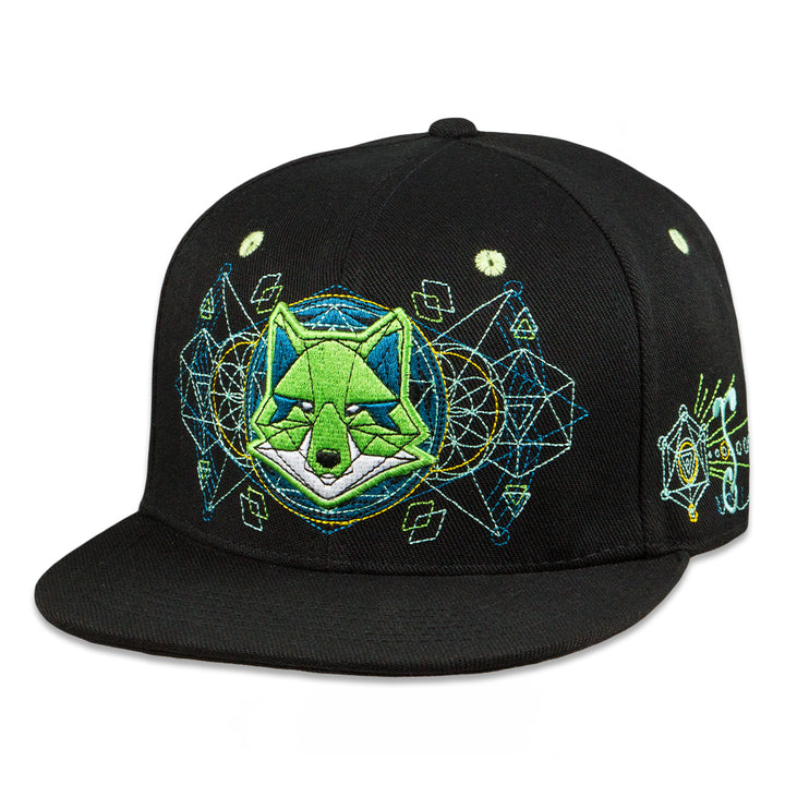 Gorra con visera ajustable Ben Fox verde y negra