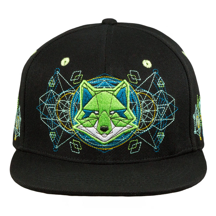 Gorra con visera ajustable Ben Fox verde y negra