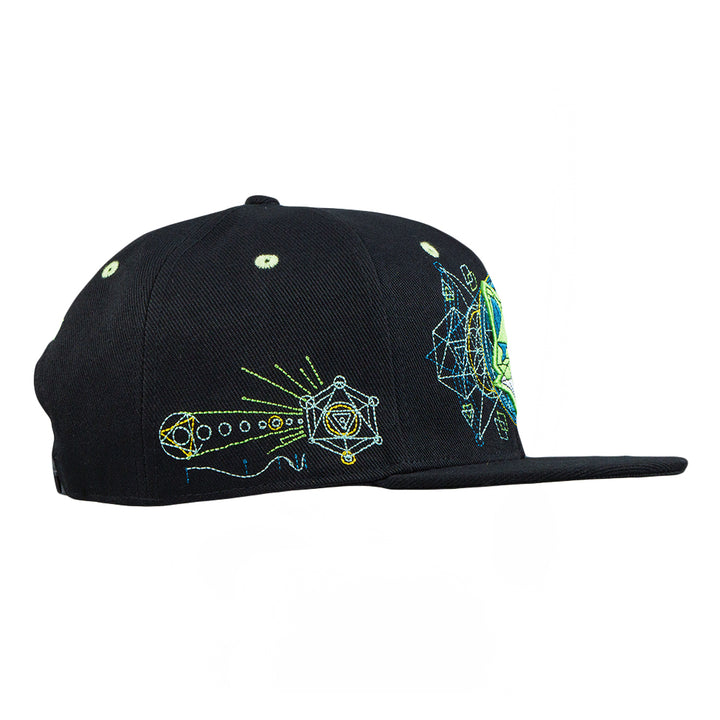 Gorra con visera ajustable Ben Fox verde y negra