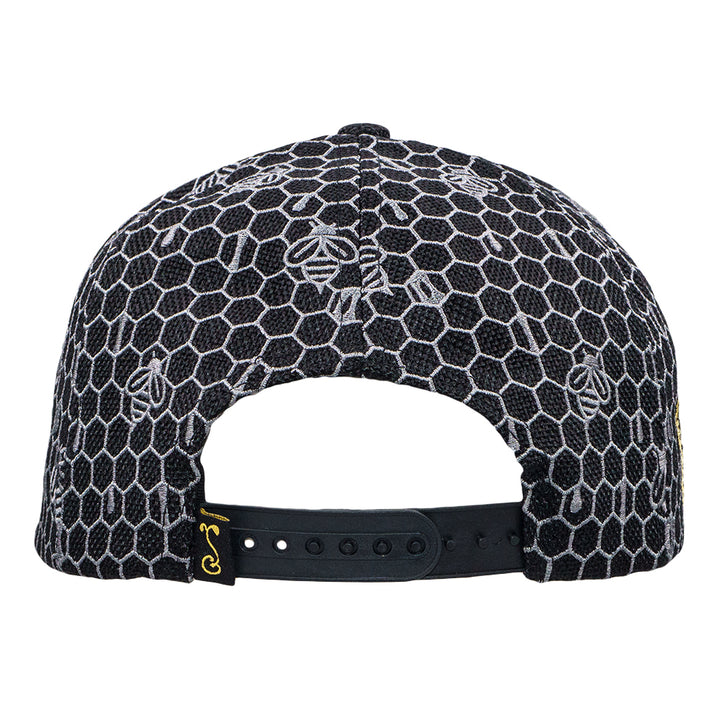 16th Anniversary Honeycomb Black Snapback Hat