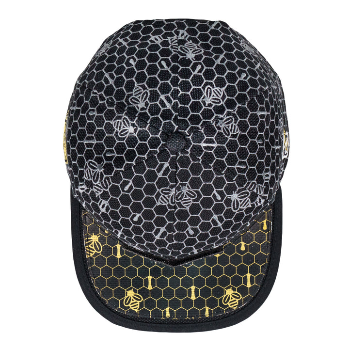 16th Anniversary Honeycomb Black Snapback Hat