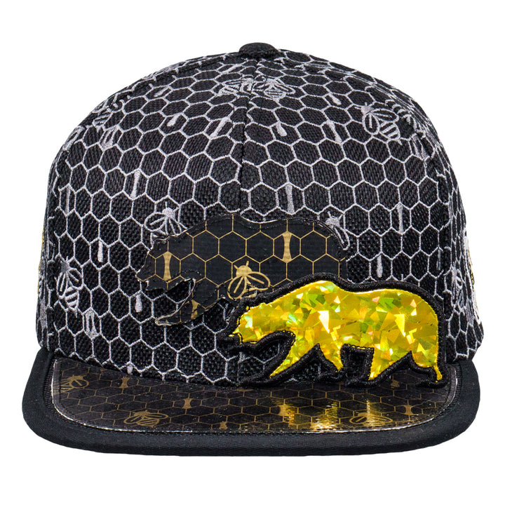 16th Anniversary Honeycomb Black Snapback Hat