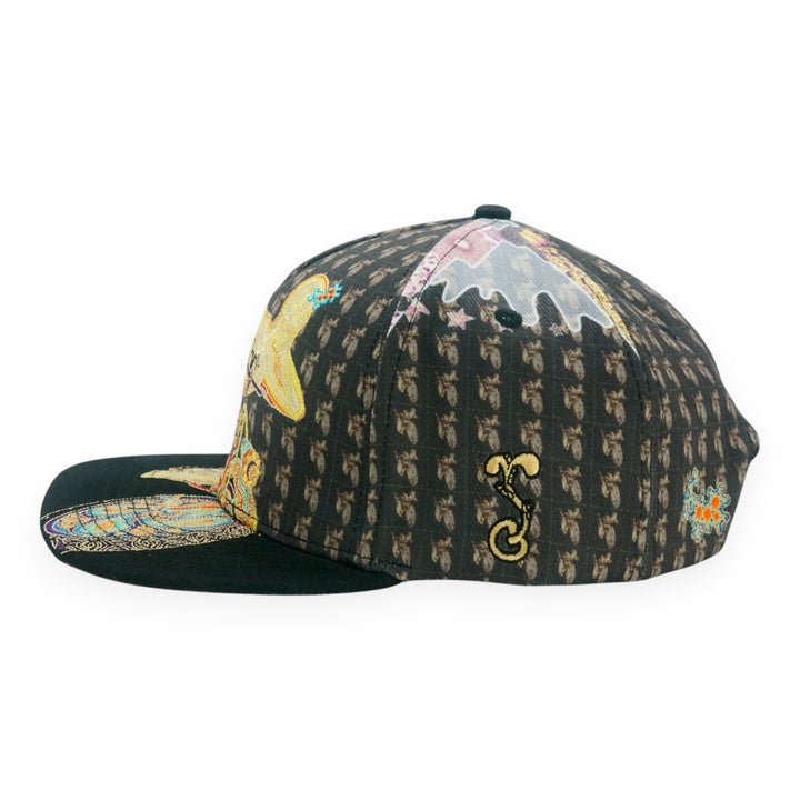 Introspective Projections Bicycle Day Black Snapback Hat