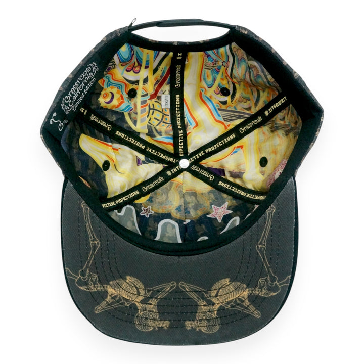 Introspective Projections Bicycle Day Black Snapback Hat