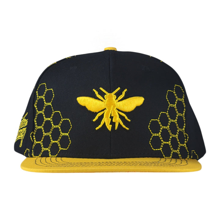 Electric Honey Black Snapback Hat