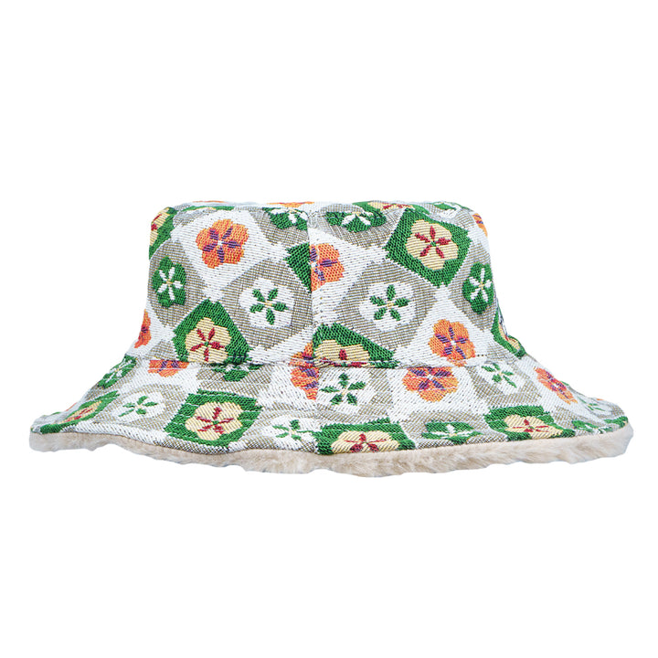 Louis the Child Tan Furry Reversible Kids Bucket Hat