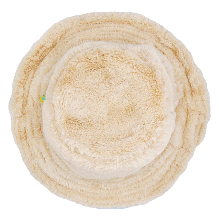 Louis the Child Tan Furry Reversible Kids Bucket Hat