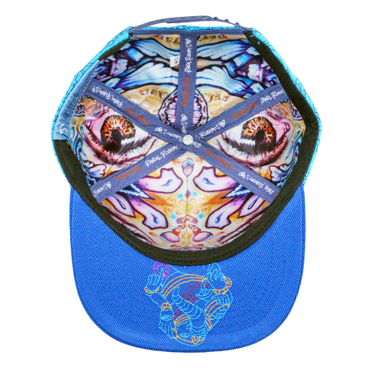 Randal Roberts Great Wave Blue Snapback Hat
