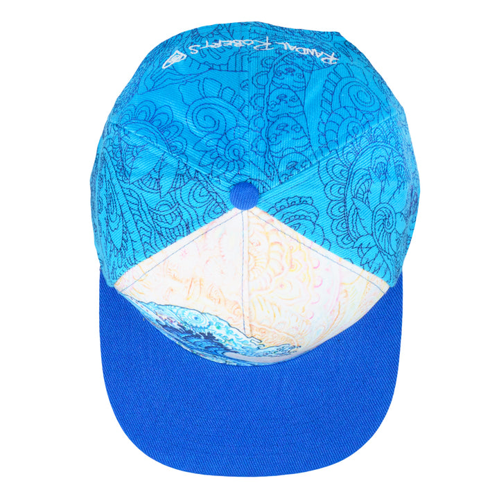 Randal Roberts Great Wave Blue Snapback Hat