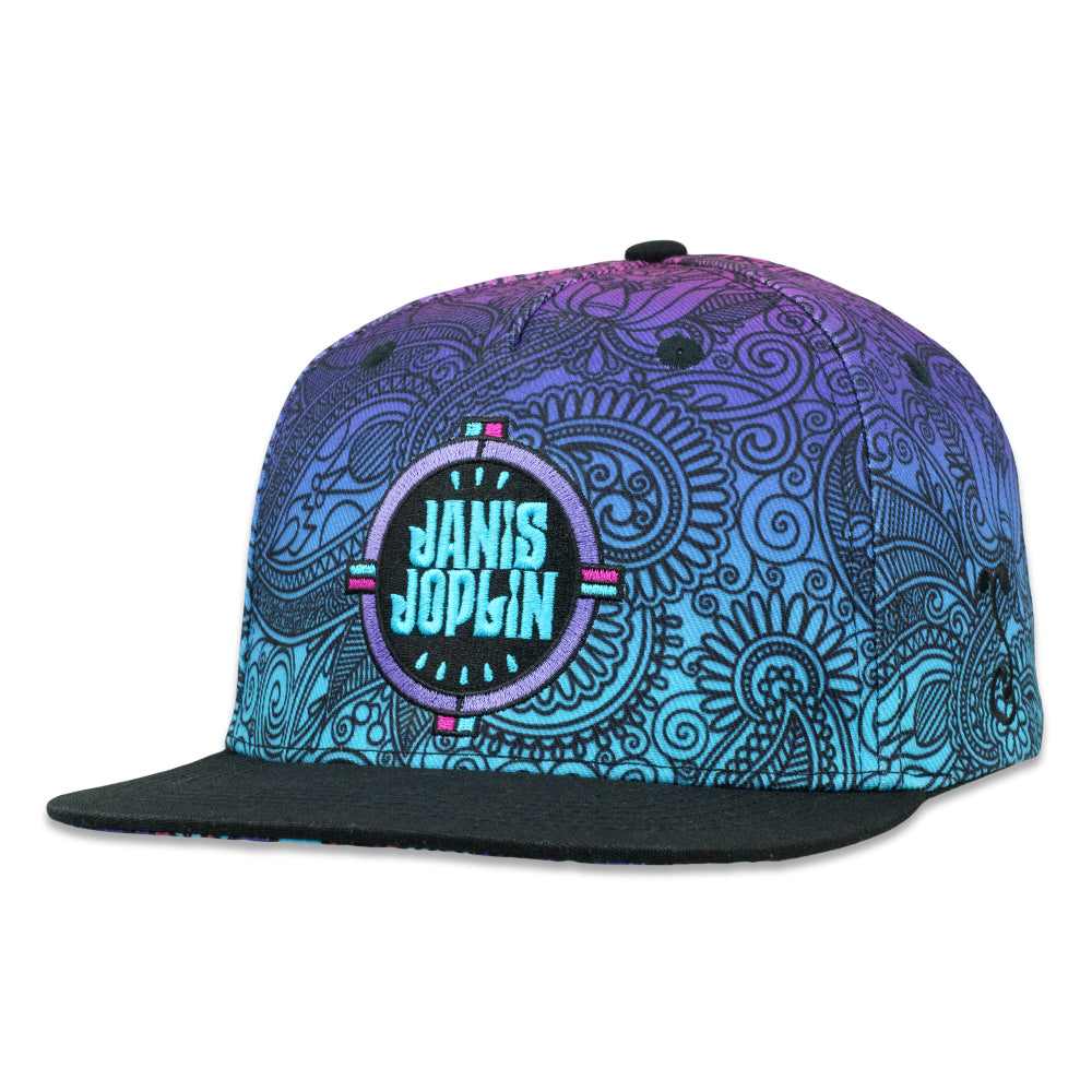 Janis Joplin Cosmic Paisley Snapback Hat