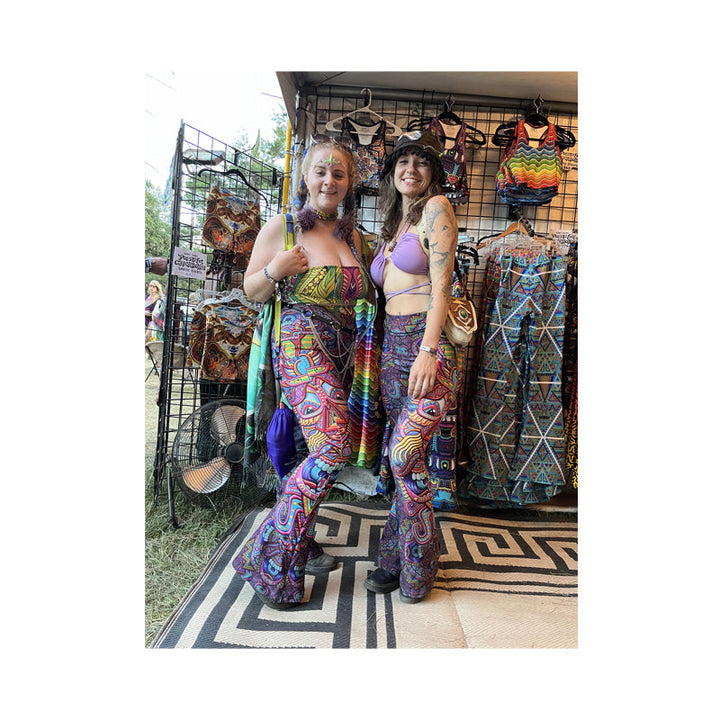 PANTALONES DE CAMPANA PARA ESPECTÁCULOS DE GONG