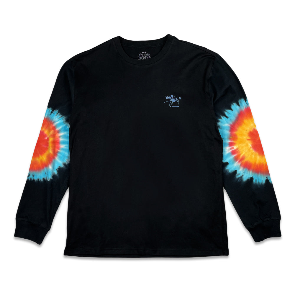 Stanley Mouse Spirit Traveler Tie Dye Black Long Sleeve T Shirt