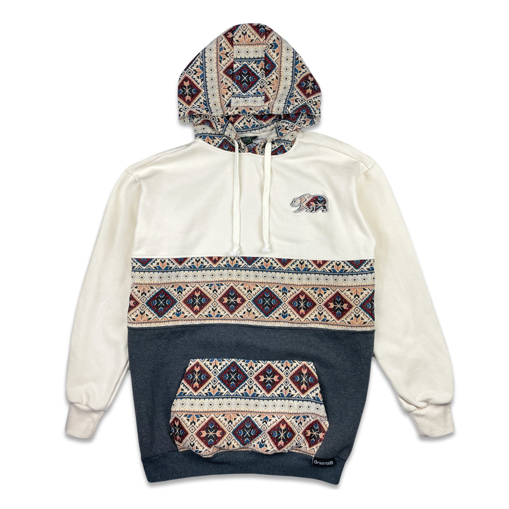 Removable Bear Sandstorm Cream Tall Pullover Hoodie