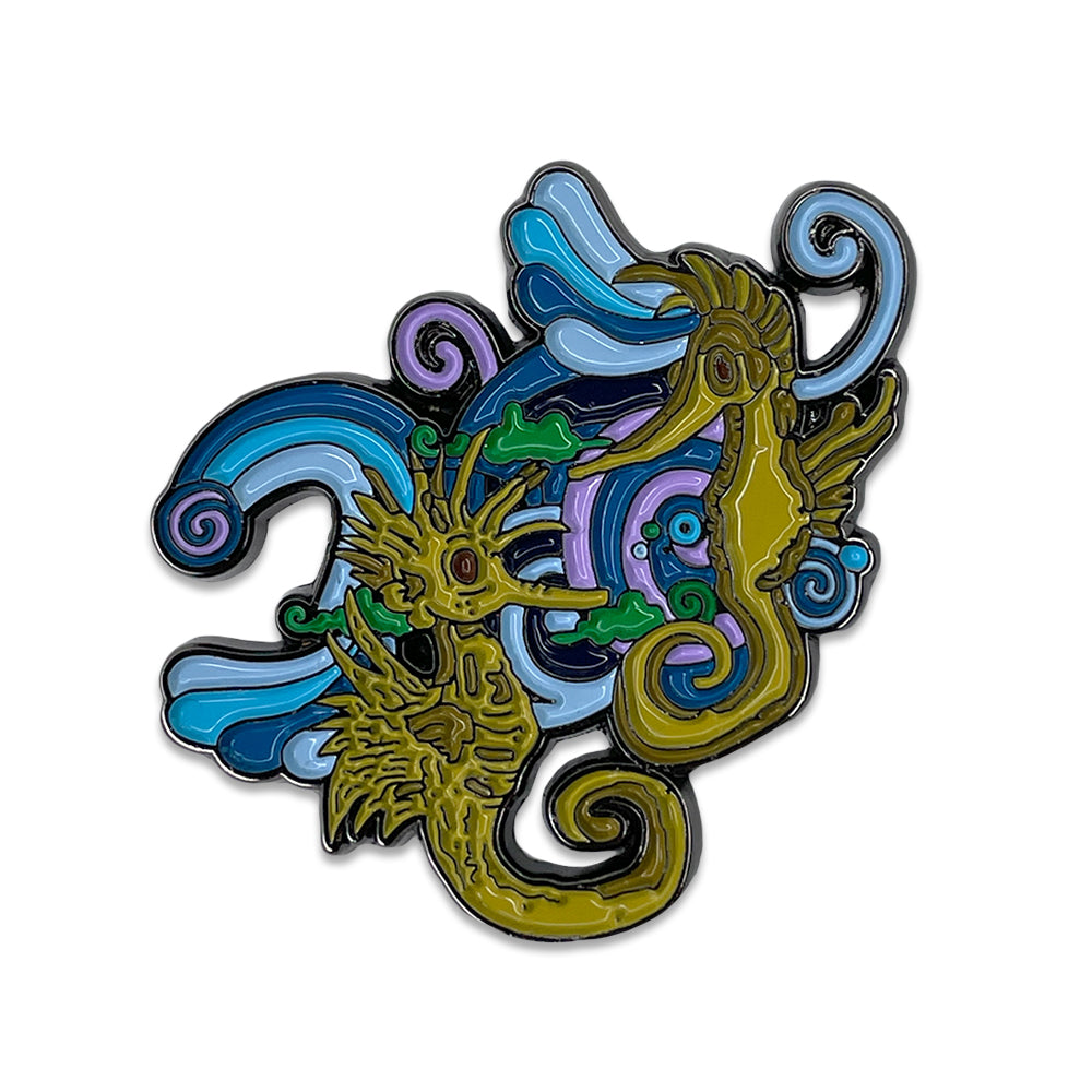 Vincent Gordon Seahorse Party Blackout Color Pin