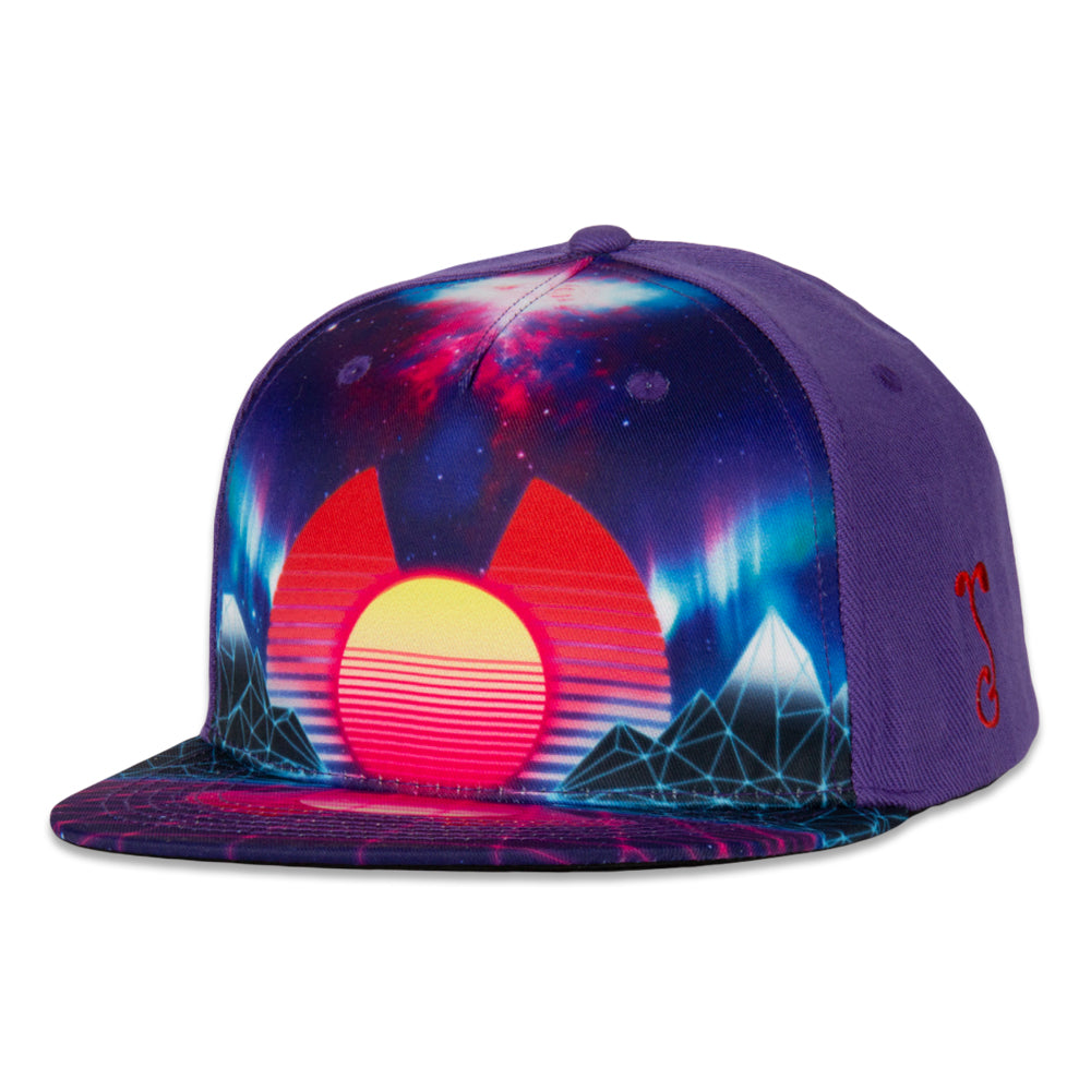 Vaporwave Colorado Purple Snapback Hat