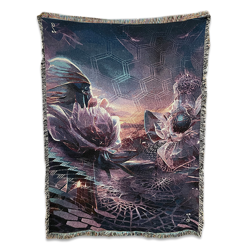 13th Anniversary Purple Woven Blanket