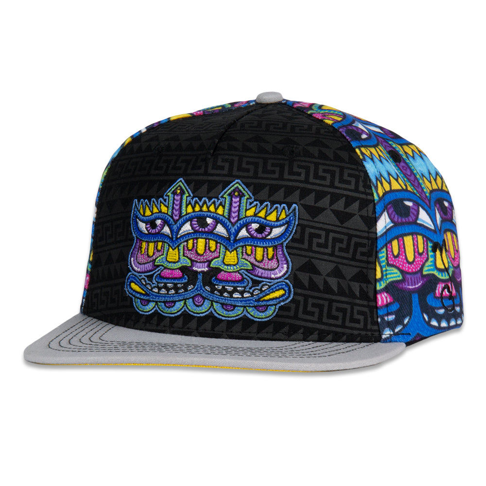 Chris Dyer Harmoneyes Blue Pattern Snapback Hat