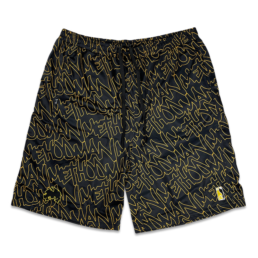 Method Man Killa Bees Script Mesh Shorts