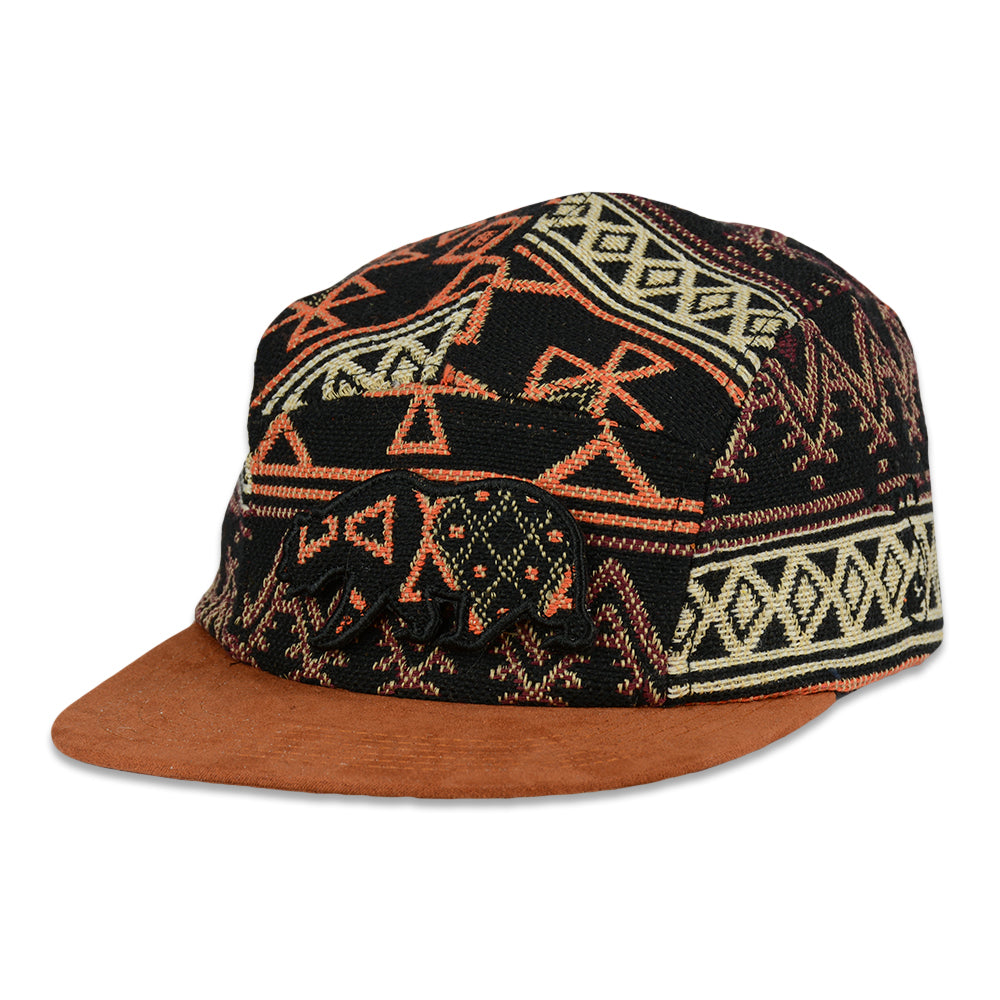 Removable Bear Copper Plateau 5 Panel Hat