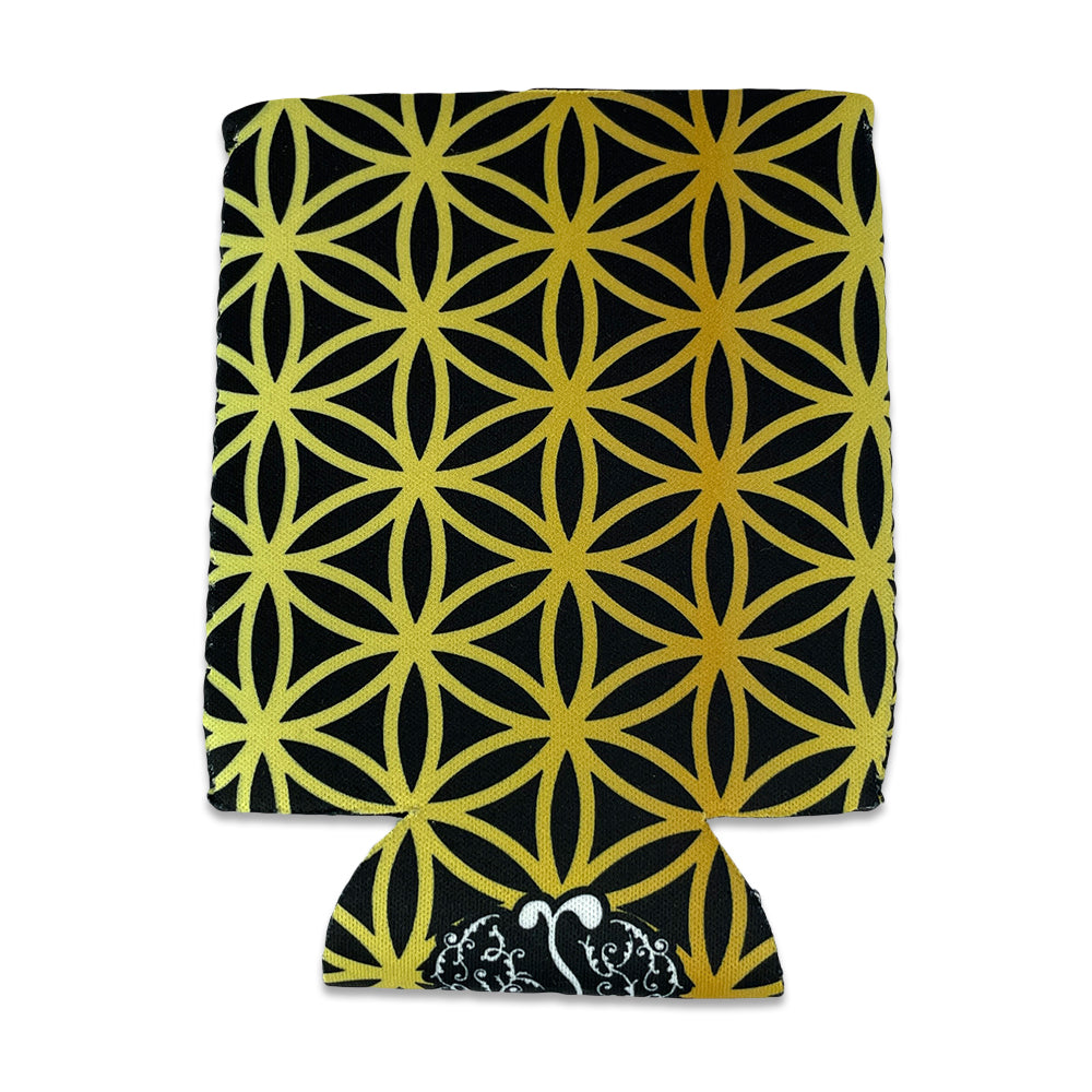 Flower of Life Gold Koozie