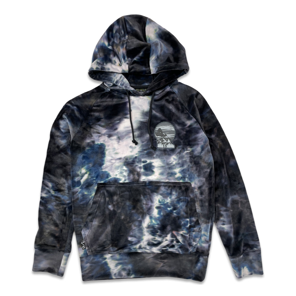 Equinox Howl Black Dye Velour Womens Pullover Hoodie