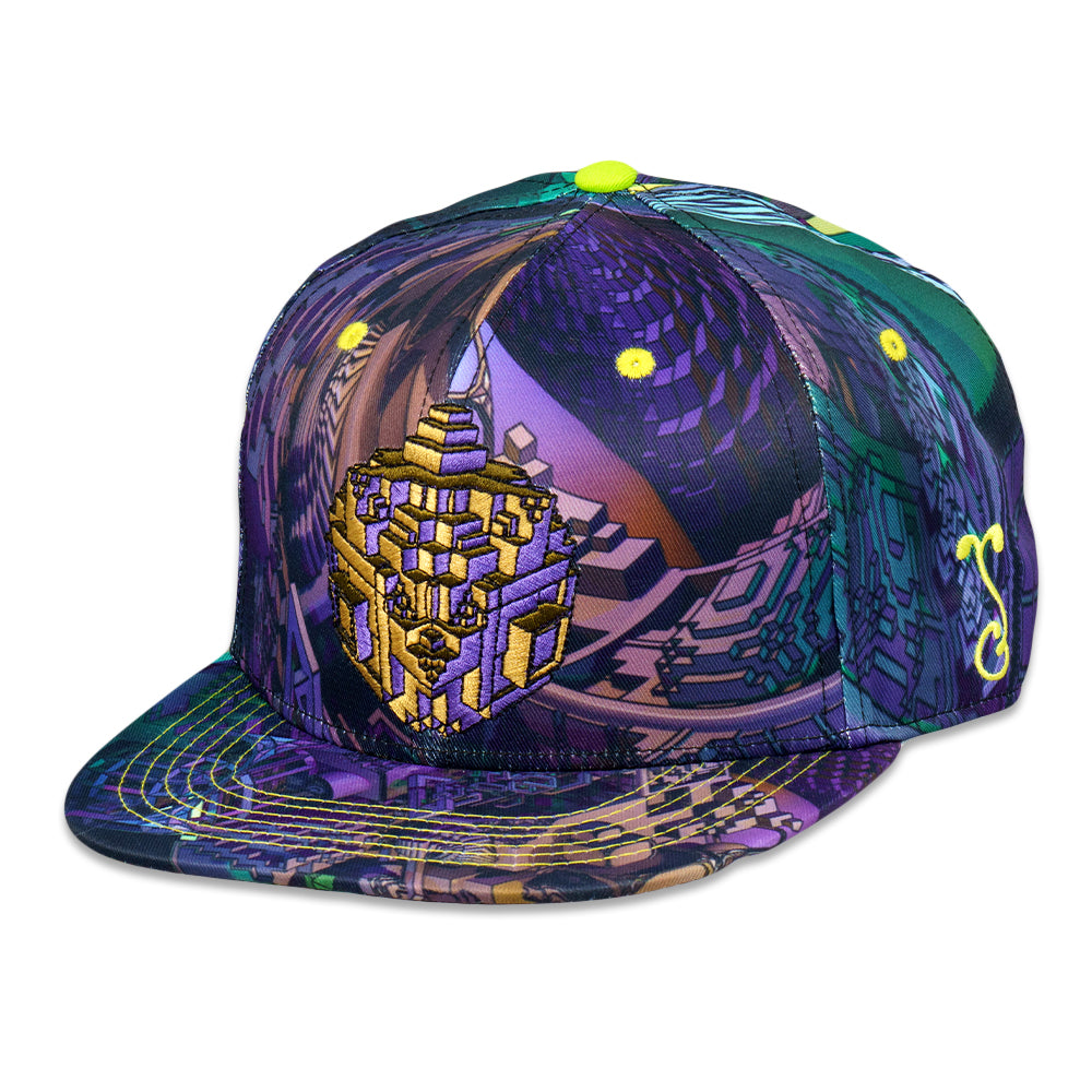 Grahampasteez Impossible Objects Purple Fitted Hat