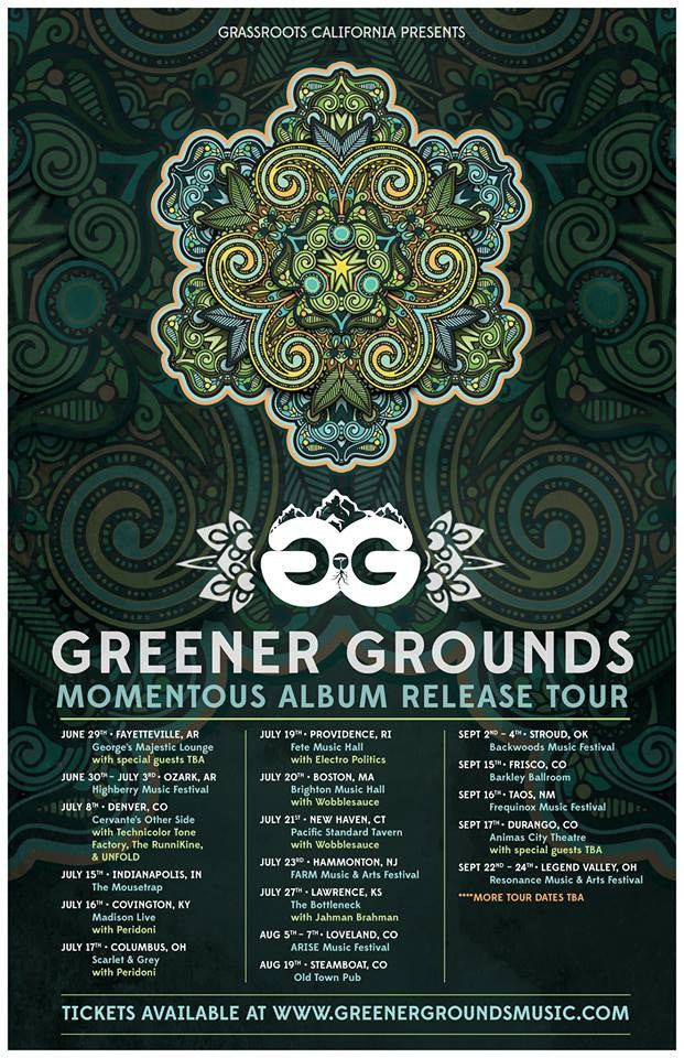 Grassroots California presents Greener Grounds Momentous Album Release Tour