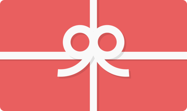 Gift card with white ribbon bow