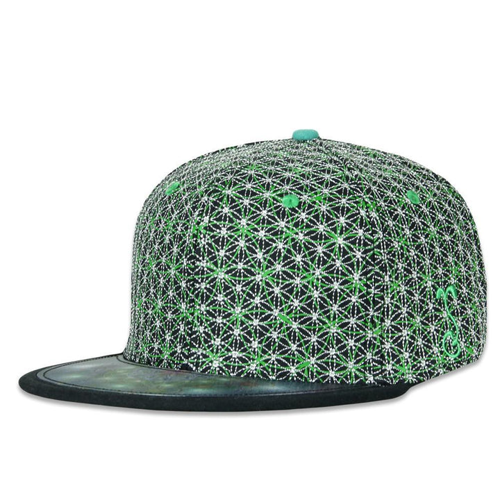 Laser Guided Visions Silver Sage Green Snapback Hat