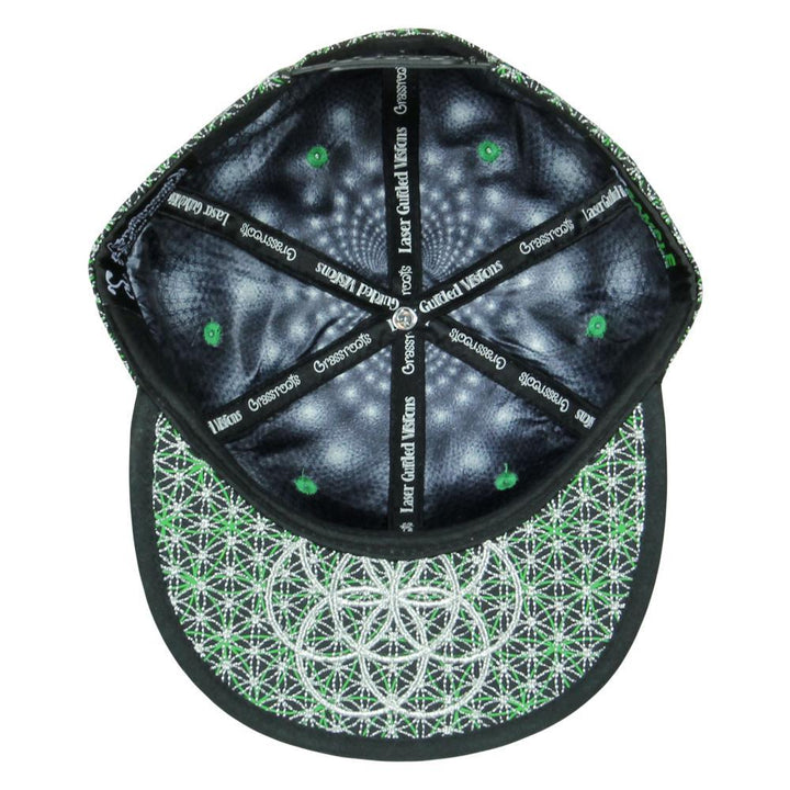 Laser Guided Visions Silver Sage Green Snapback Hat