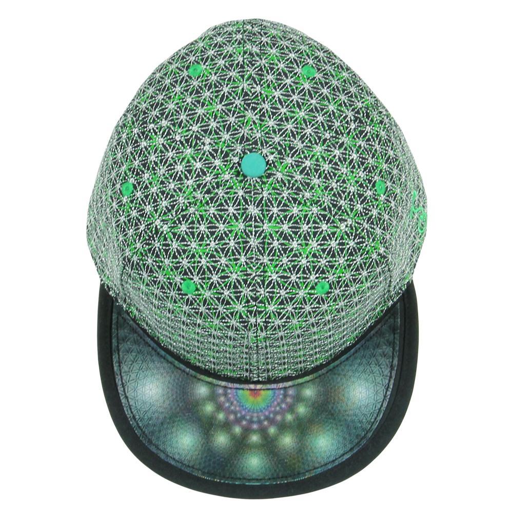 Laser Guided Visions Silver Sage Green Snapback Hat