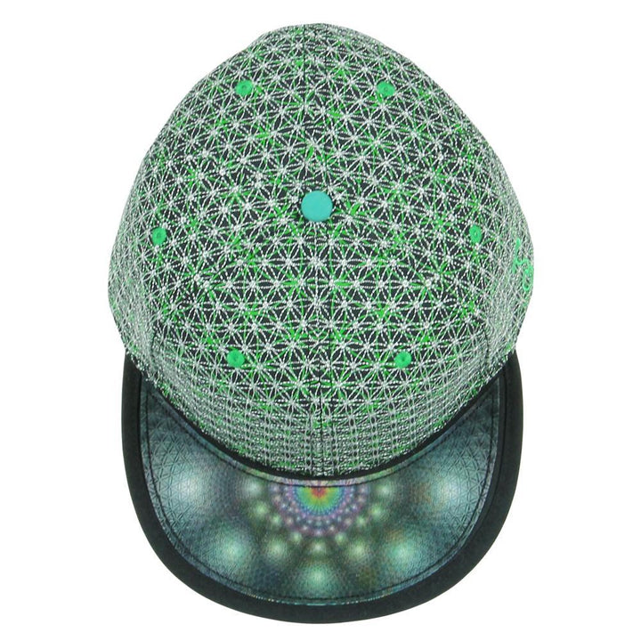Laser Guided Visions Silver Sage Green Snapback Hat