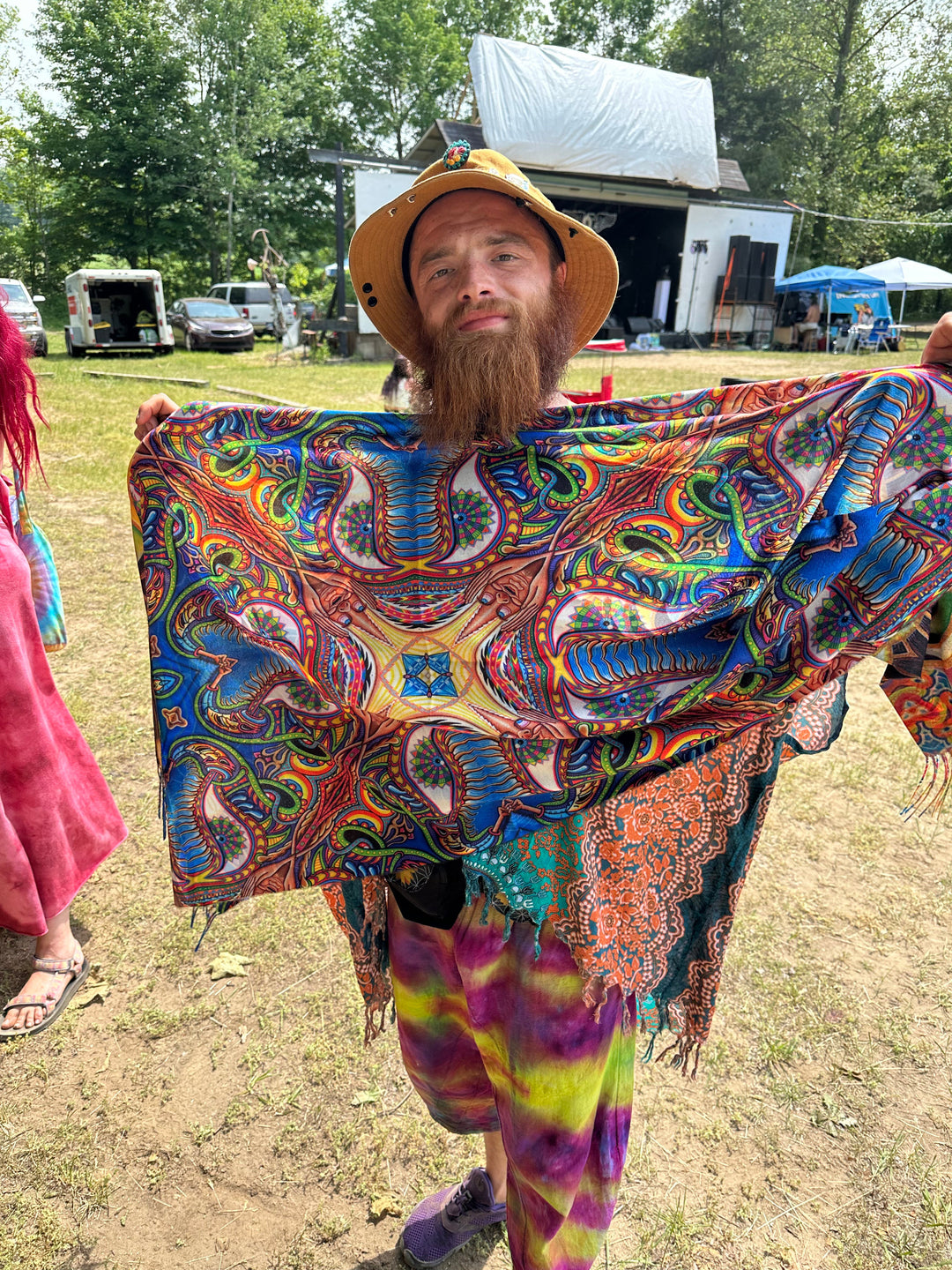 "Apotheosis - Peeling Bodies" Reversible Pashmina