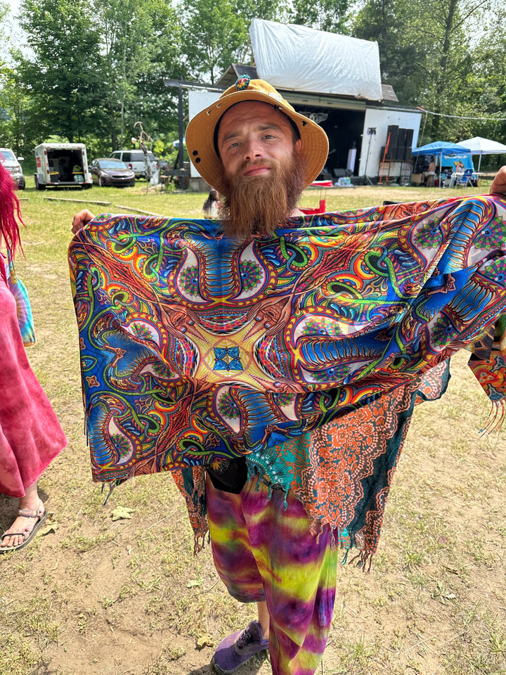 "Apotheosis - Peeling Bodies" Reversible Pashmina