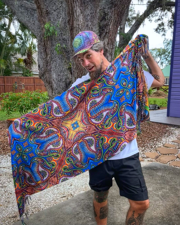 "Apotheosis - Peeling Bodies" Reversible Pashmina